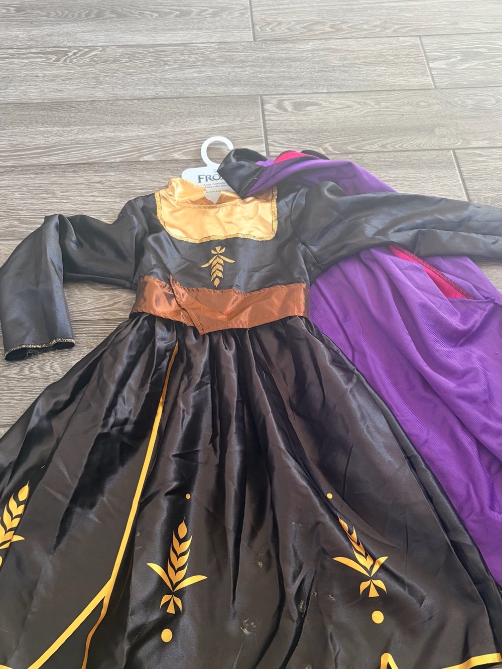 Black & Purple frozen Princess Halloween Costume Dress
